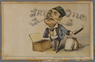 Anuncio de Tip Top Cigars, 1880 de N. and Ives, J.M. Currier